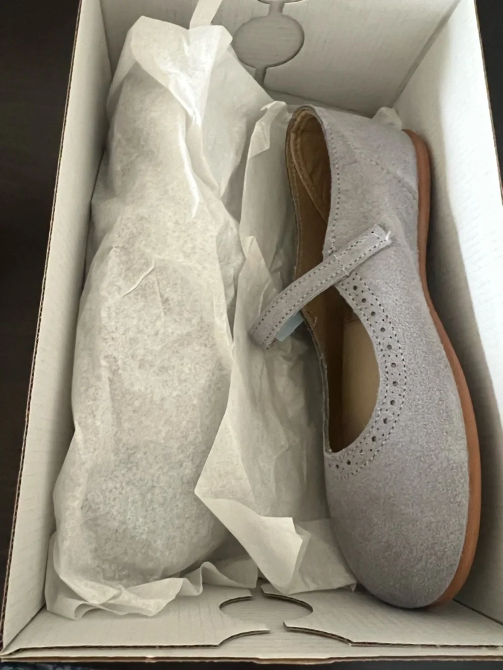 Elephantito Med Blue Classic Mary Janes Leather Suede Size US 2 EU 32